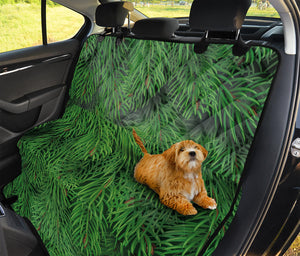 Christmas Tree Branches Print Pet Car Back Seat Cover