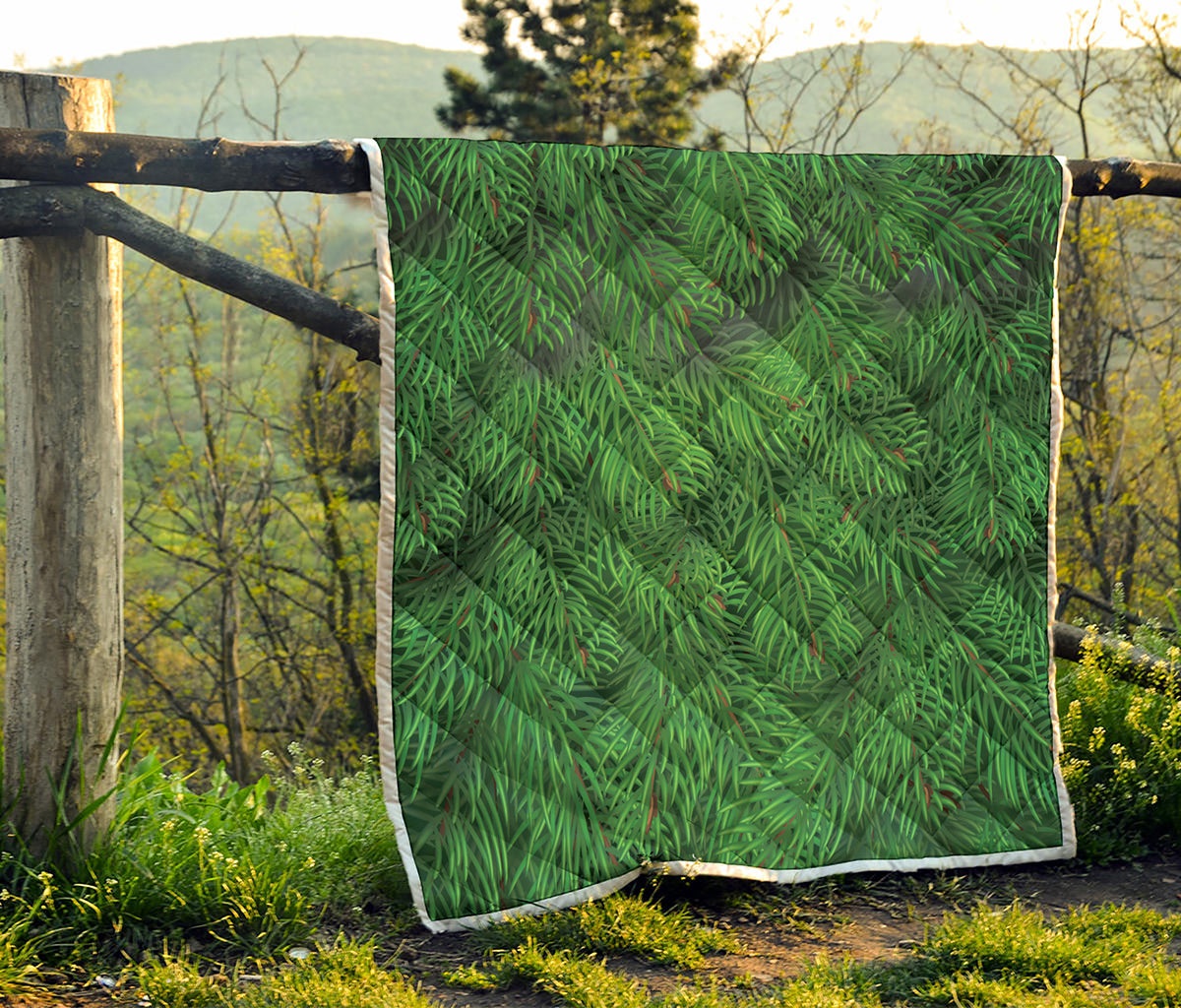 Christmas Tree Branches Print Quilt