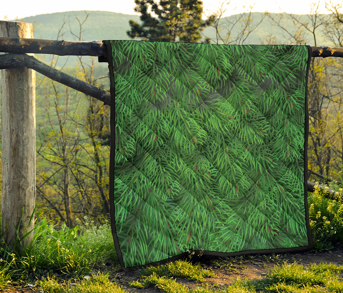 Christmas Tree Branches Print Quilt