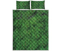 Christmas Tree Branches Print Quilt Bed Set