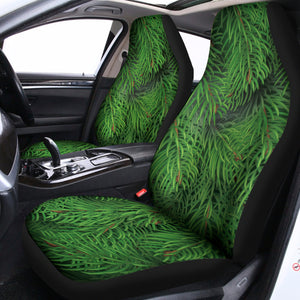 Christmas Tree Branches Print Universal Fit Car Seat Covers