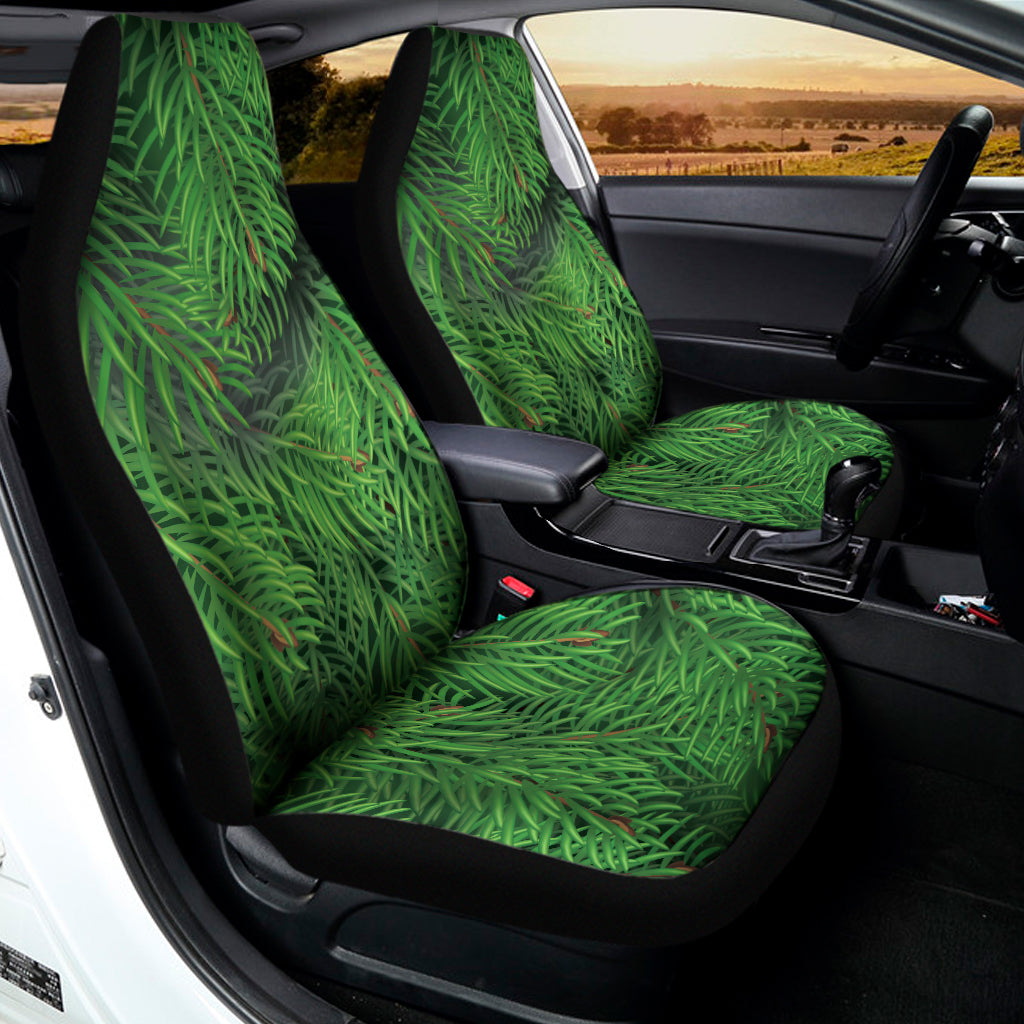 Christmas Tree Branches Print Universal Fit Car Seat Covers