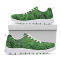Christmas Tree Branches Print White Running Shoes