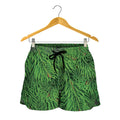 Christmas Tree Branches Print Women's Shorts