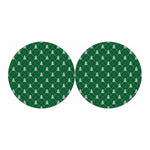 Christmas Tree Knitted Pattern Print Car Coasters