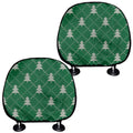Christmas Tree Knitted Pattern Print Car Headrest Covers