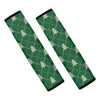 Christmas Tree Knitted Pattern Print Car Seat Belt Covers