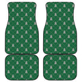 Christmas Tree Knitted Pattern Print Front and Back Car Floor Mats