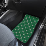Christmas Tree Knitted Pattern Print Front and Back Car Floor Mats