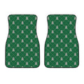 Christmas Tree Knitted Pattern Print Front Car Floor Mats