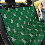 Christmas Tree Knitted Pattern Print Pet Car Back Seat Cover