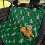 Christmas Tree Knitted Pattern Print Pet Car Back Seat Cover