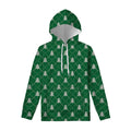 Christmas Tree Knitted Pattern Print Pullover Hoodie