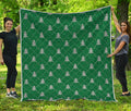 Christmas Tree Knitted Pattern Print Quilt