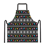 Christmas Tree Lights Print Apron