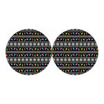 Christmas Tree Lights Print Car Coasters