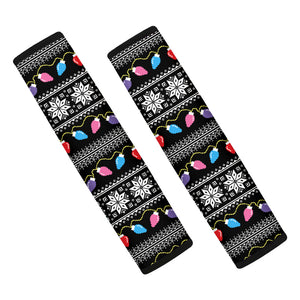 Christmas Tree Lights Print Car Seat Belt Covers