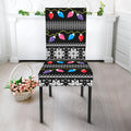 Christmas Tree Lights Print Dining Chair Slipcover