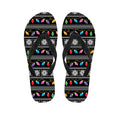 Christmas Tree Lights Print Flip Flops