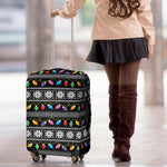 Christmas Tree Lights Print Luggage Cover