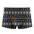 Christmas Tree Lights Print Men's Boxer Briefs