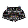 Christmas Tree Lights Print Muay Thai Boxing Shorts