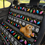 Christmas Tree Lights Print Pet Car Back Seat Cover