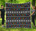 Christmas Tree Lights Print Quilt