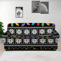 Christmas Tree Lights Print Sofa Cover