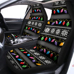 Christmas Tree Lights Print Universal Fit Car Seat Covers