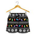 Christmas Tree Lights Print Women's Shorts
