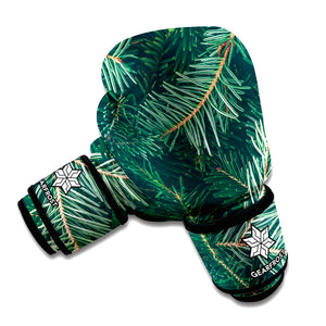 Christmas Tree Print Boxing Gloves