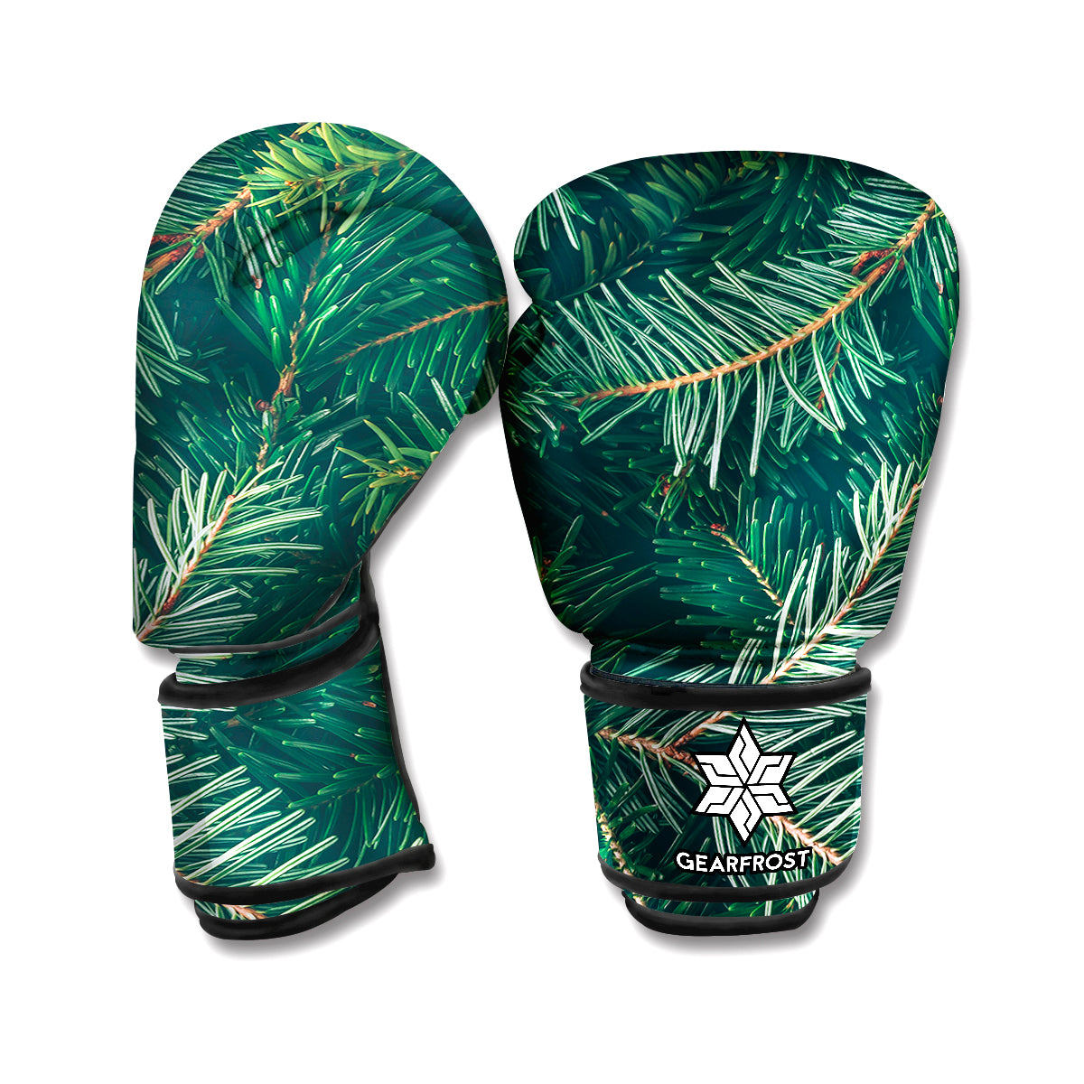 Christmas Tree Print Boxing Gloves