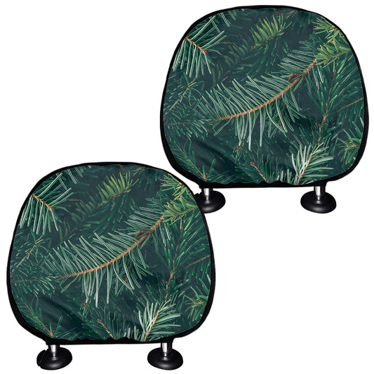 Christmas Tree Print Car Headrest Covers