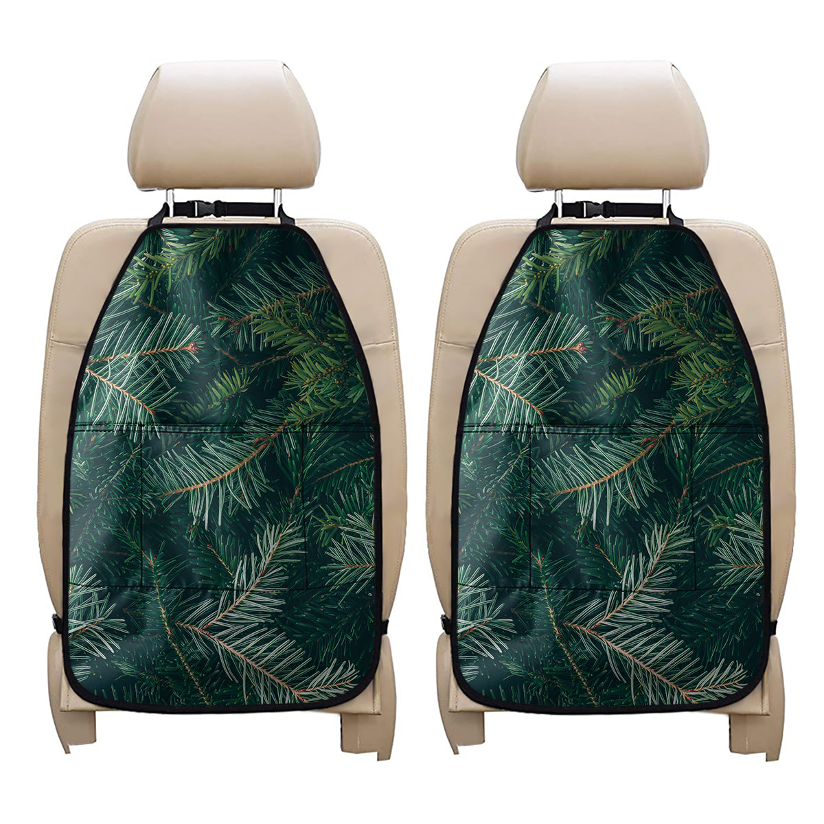 Christmas Tree Print Car Seat Organizers
