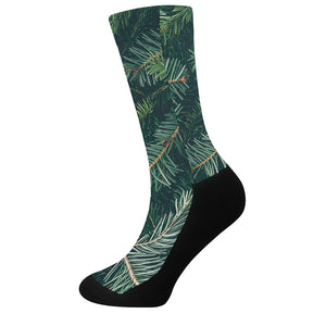 Christmas Tree Print Crew Socks