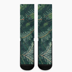 Christmas Tree Print Crew Socks