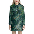 Christmas Tree Print Pullover Hoodie Dress