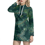 Christmas Tree Print Hoodie Dress