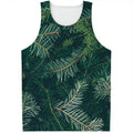 Christmas Tree Print Men's Tank Top
