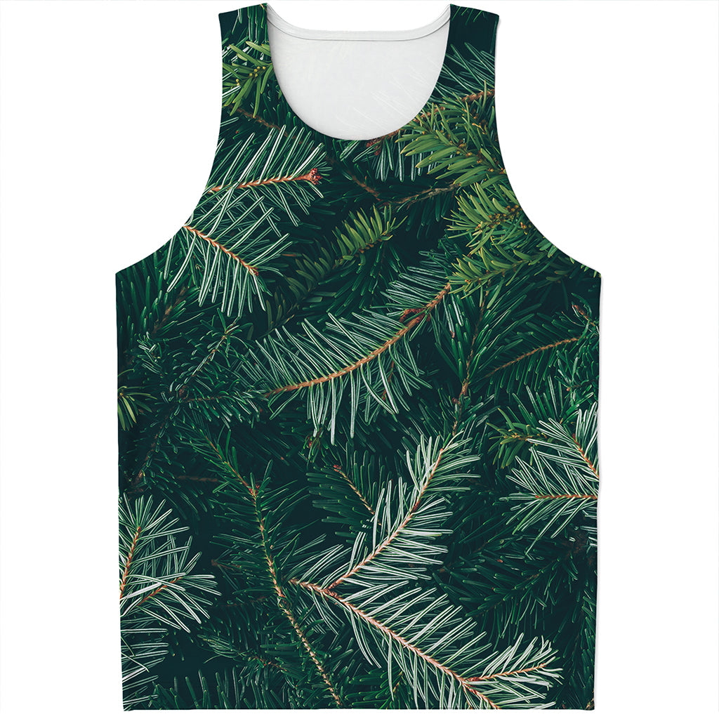 Christmas Tree Print Men's Tank Top