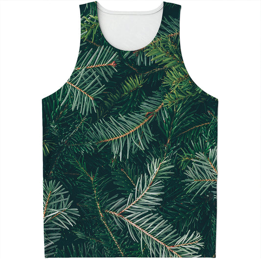 Christmas Tree Print Men's Tank Top