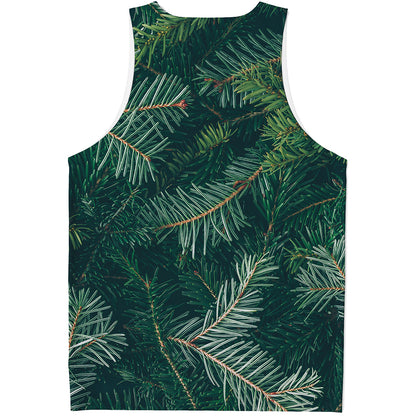 Christmas Tree Print Men's Tank Top