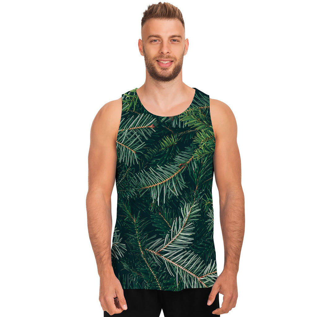 Christmas Tree Print Men's Tank Top