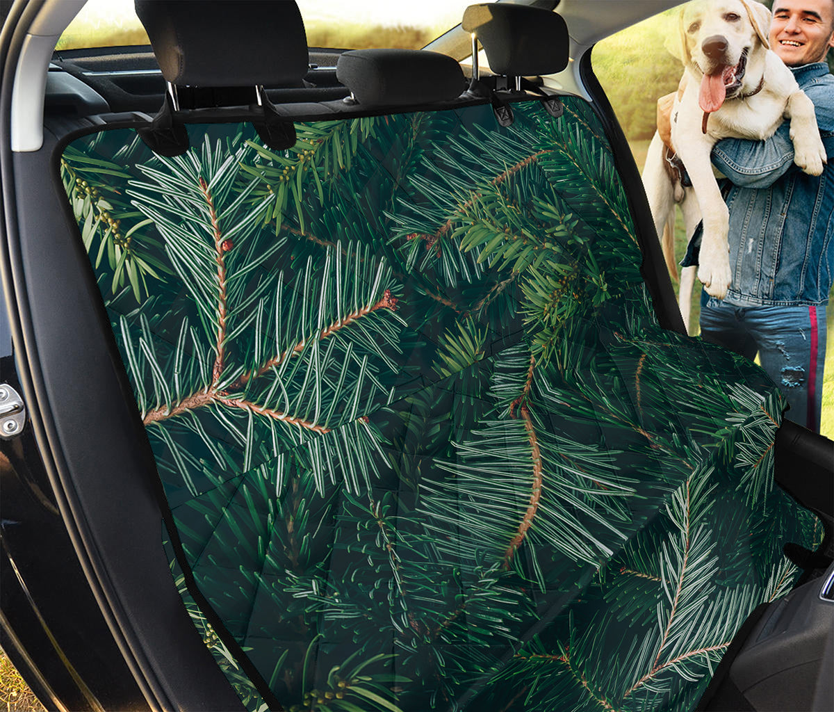 Christmas Tree Print Pet Car Back Seat Cover