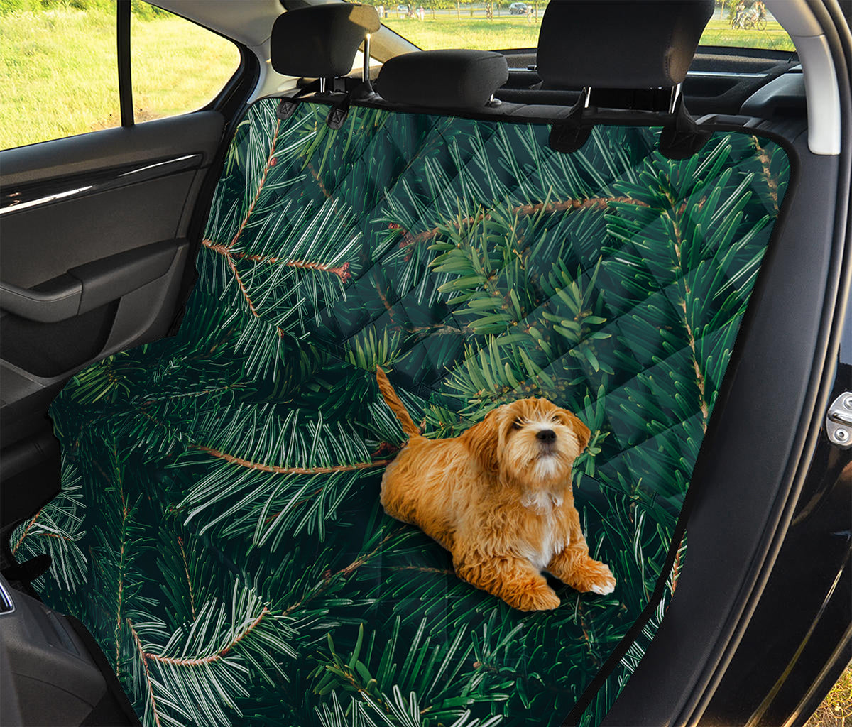 Christmas Tree Print Pet Car Back Seat Cover