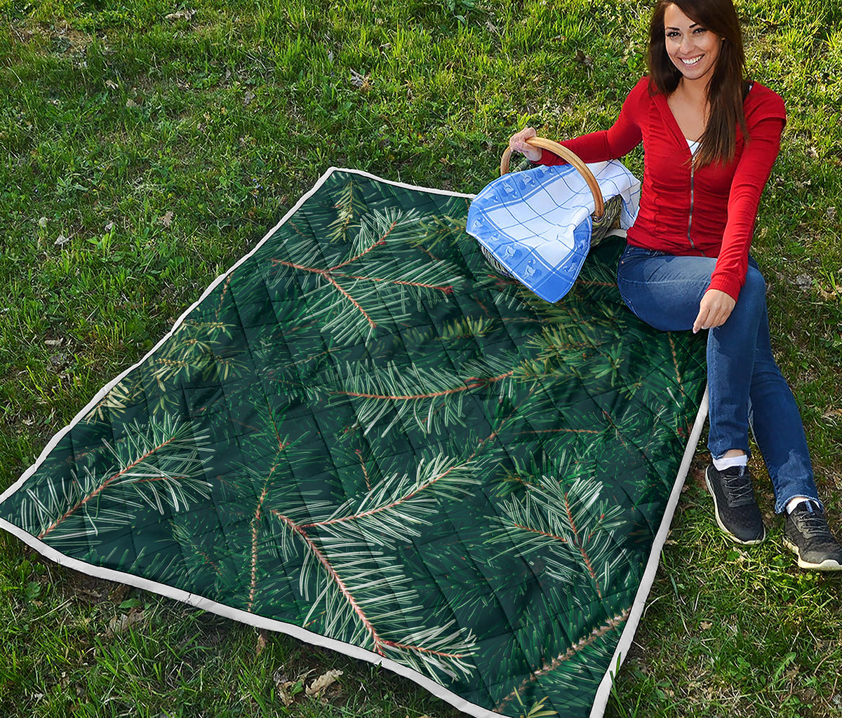 Christmas Tree Print Quilt