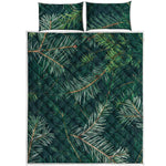 Christmas Tree Print Quilt Bed Set