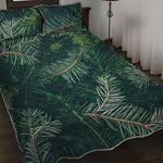 Christmas Tree Print Quilt Bed Set