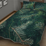 Christmas Tree Print Quilt Bed Set